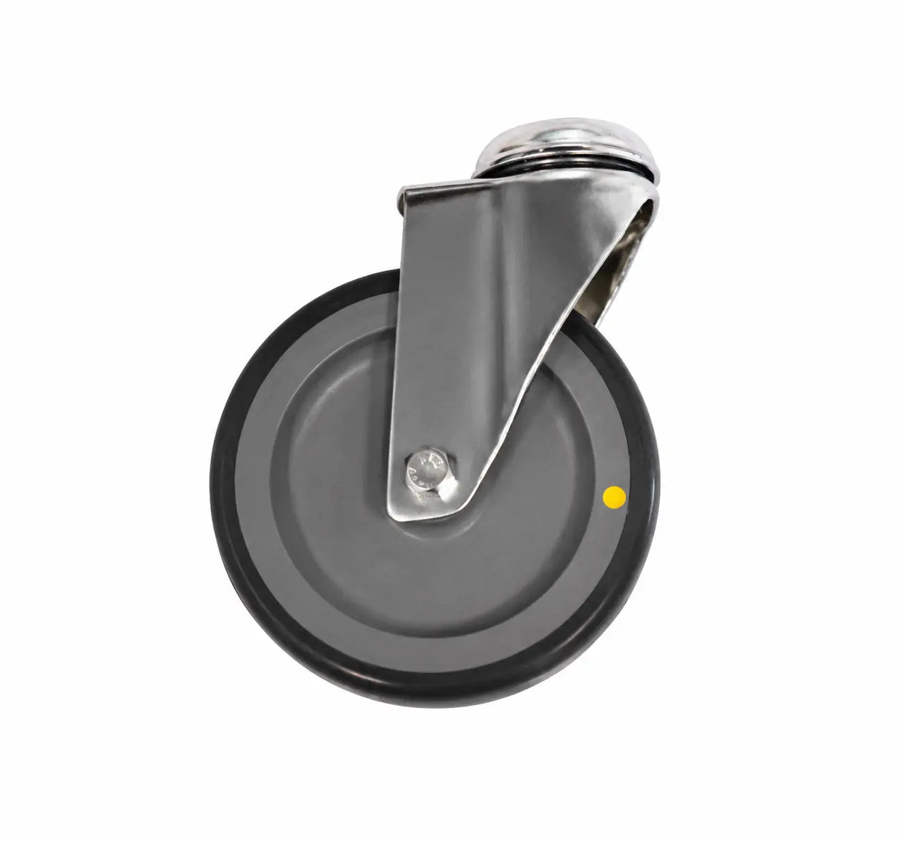 Ø125MM RUSTFRITT HJUL UTEN BREMS ANTISTATISK