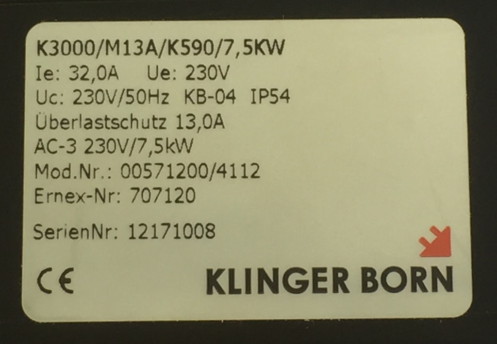Bryter 230V/3   3,6 kW